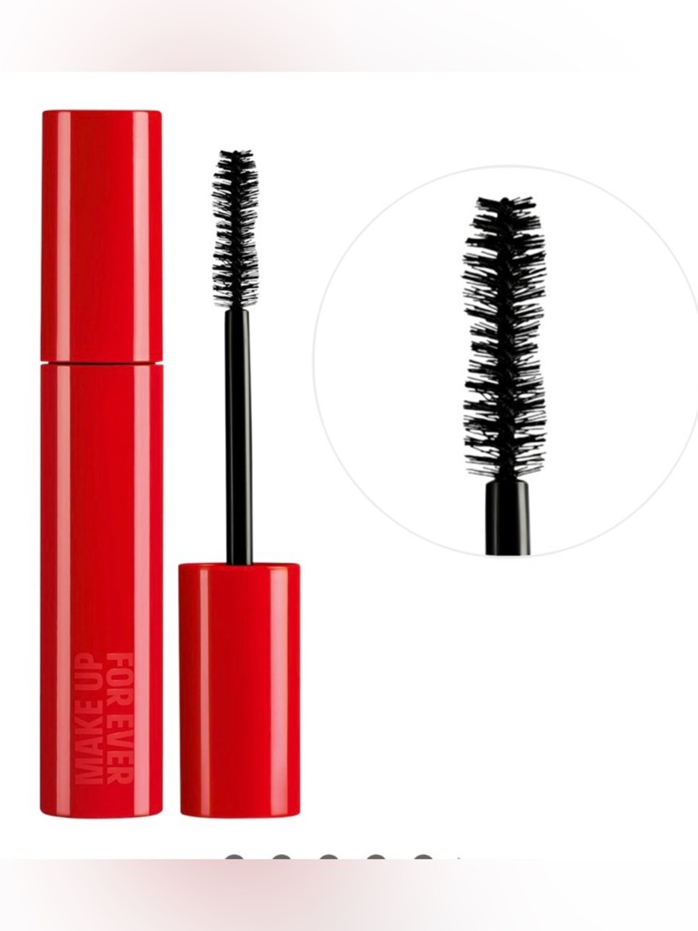 One/Size FANTASIZE Black Mascara in Bright Red Tube